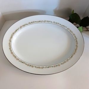 Noritake Fine China Trilby Large Oval Serving Platter 6908 16" Vintage Bohemian